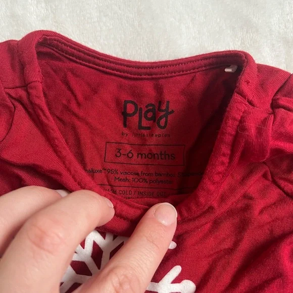 Little Sleepies Red Snowflake Tutu Dress - Picture 2 of 4